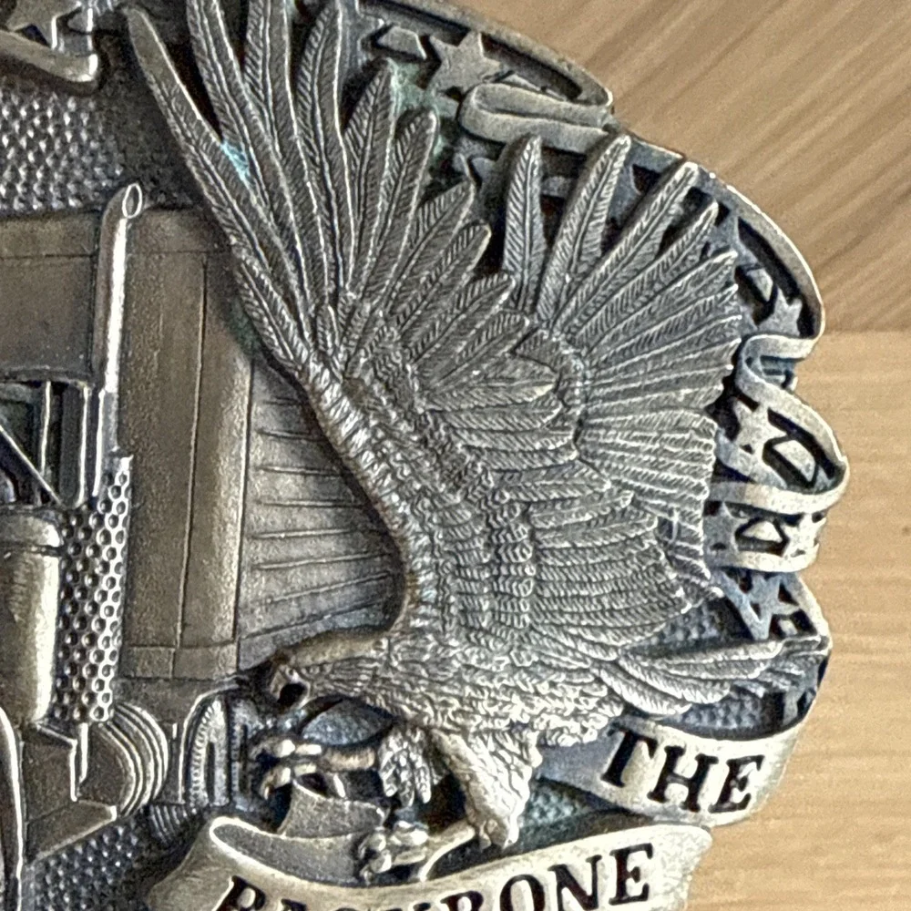 Award Design Medals Inc. The Backbone of America/Trucker Belt Buckle Solid Brass